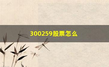 “300259股票怎么样(300256怎么样)